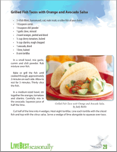 LiveBest Seasonally p29 grilled fish tacos