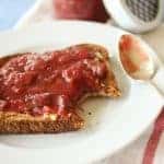 Rhubarb Ginger Jam recipe | Perk up your toast, oatmeal, pancakes, French toast or yogurt with Strawberry Rhubarb Ginger jam. This recipe was my souvenir from Ireland. Real food naturally. www.LiveBest.info