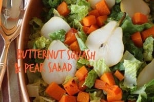 pear butternut squash salad