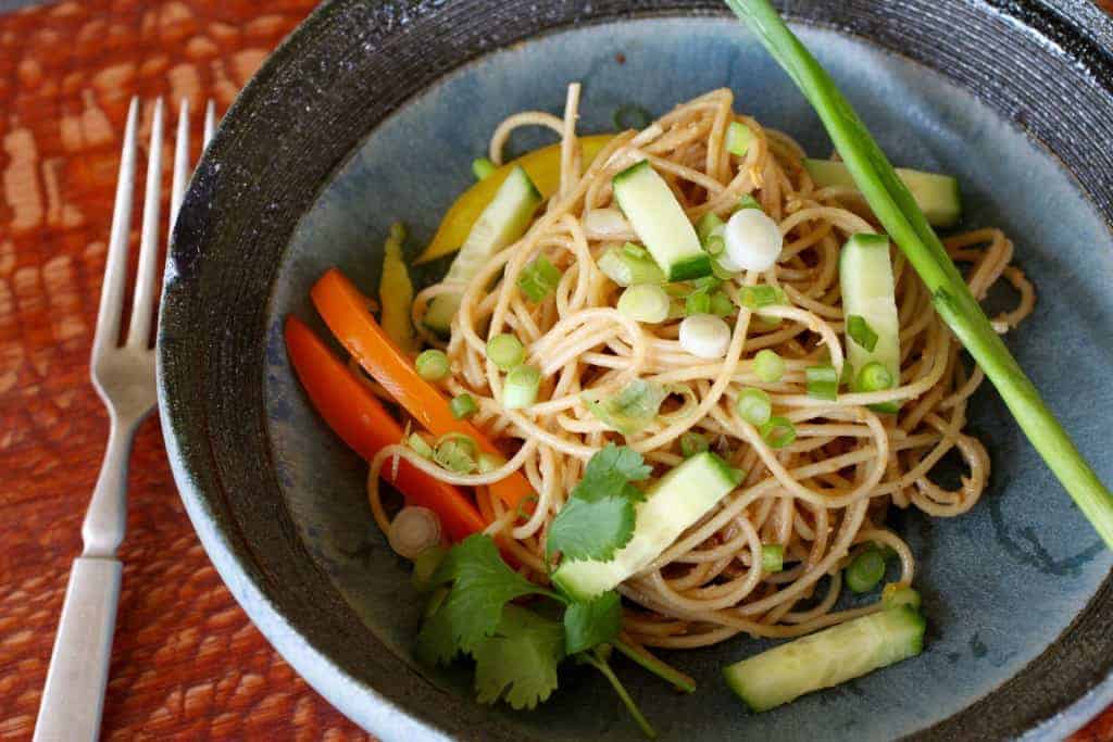 Peanut Sesame Noodle Bowl | 