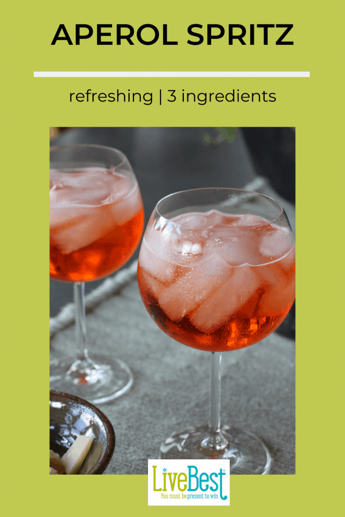 2 glasses with Aperol Spritz