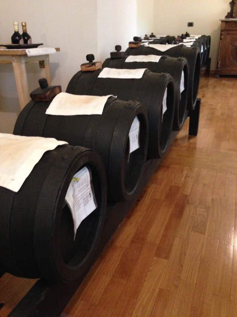 balsamic vinegar barrels