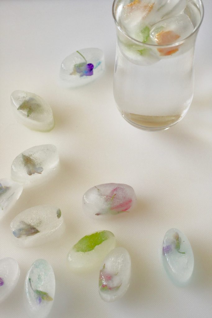 Floral Ice Cubes