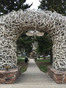 Antler arch in jackson wyoming