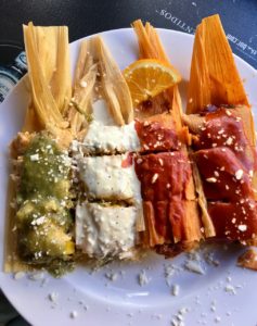4 tamales on a plate