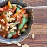 Peanut Asian Bowl | Convenience foods make this bowl a 10 minute meal. That's a dinner winner! www.LiveBest.info