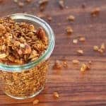 Pumpkin Spice Seedy Granola | A super spicy, seedy granola made in the slow cooker. Rich in protein and fiber, this is real food deliciously. www.LiveBest.info
