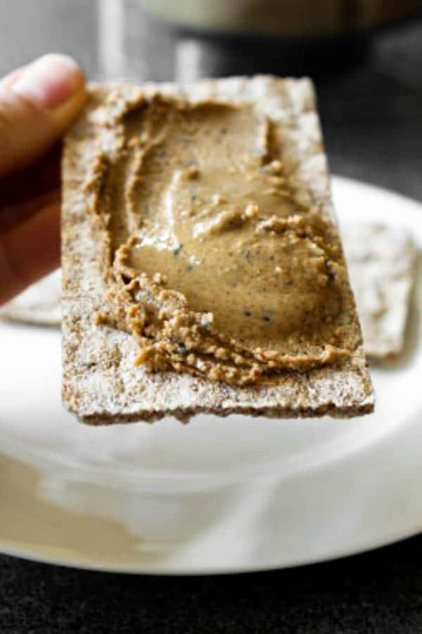 Nut and Seed Butter spread on cracker