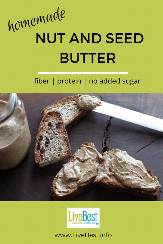 toast spread with nut and seed butter