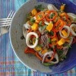 Grilled Squid Mango Salad