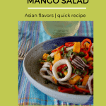 bowl of calamari mango salad