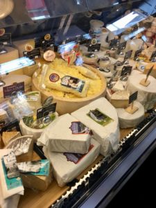 cheese display from Fromagerie des Grondineset Ses Amis