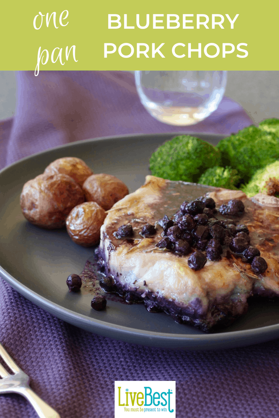 Onepan Blueberry Pork Chops LiveBest