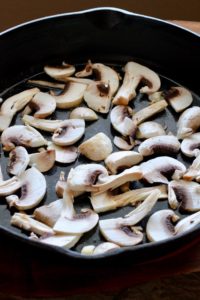 photo image of sautéed mushrooms