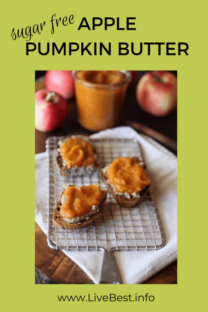 apple pumpkin butter spread on toast