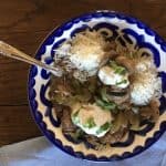 bowl of beef stroganoff