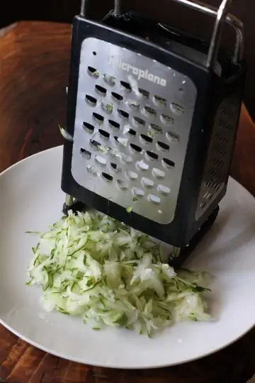 shredded zucchini